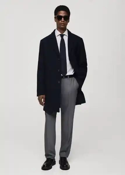 Camisa Vecchia Blanco Talla L Hombre Mango
