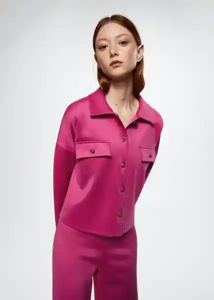 Sudadera Joggi-A Fucsia Talla L Mujer Mango