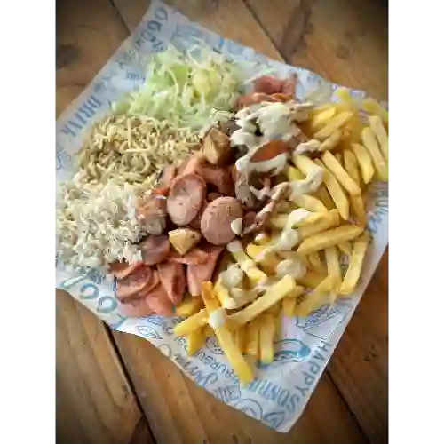 Salchipapas Combinada con Ranchera