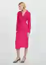 Vestido Carola Fucsia Talla XS Mujer Mango