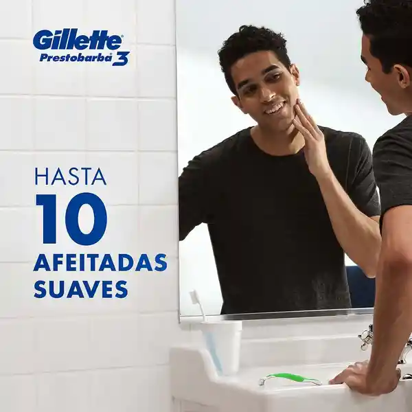 Máquina de Afeitar Desechable Gillette Prestobarba3 Sensitive 1 ud