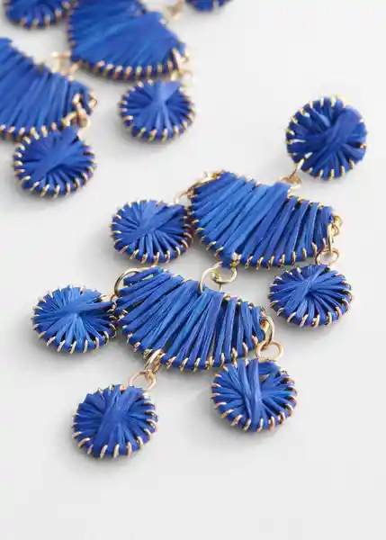 Pendientes Ruth Azul Talla 99 Mujer Mango