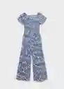 Enterizo Mono Begur Navy Talla 12 Niñas Mango