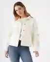 Chaqueta Crudo Creme Claro Talla S 629F004 Esprit