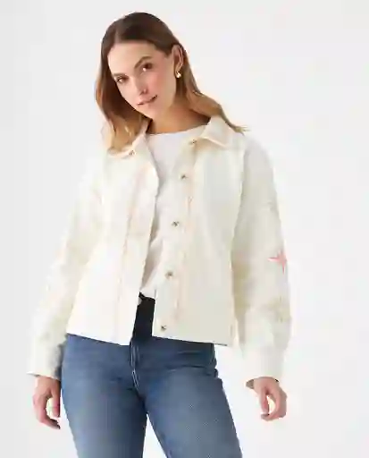 Chaqueta Crudo Creme Claro Talla S 629F004 Esprit