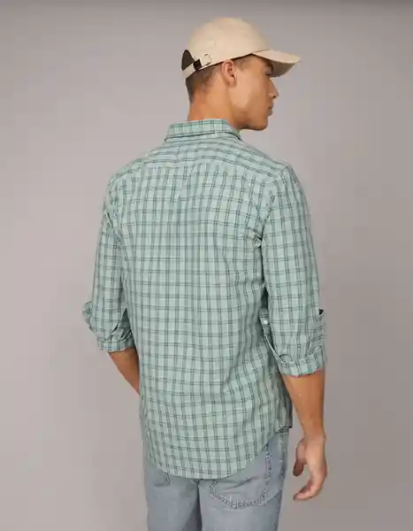 Camisa Hombre Verde Talla: MEDIUM 2722350 American Eagle