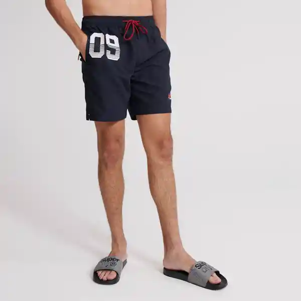 Superdry Short de Baño Waterpolo Swim Hombre Talla S