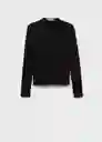 Camiseta Curlis Negro Talla L Mujer Mango