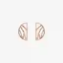 Aretes Perroquet Oro Rosado 30 mm