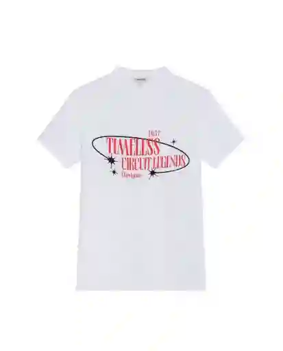Camiseta Graphic Femenino Blanco 0 Claro Talla S Chevignon