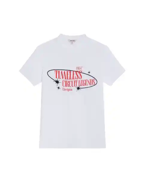 Camiseta Graphic Femenino Blanco 0 Claro Talla S Chevignon