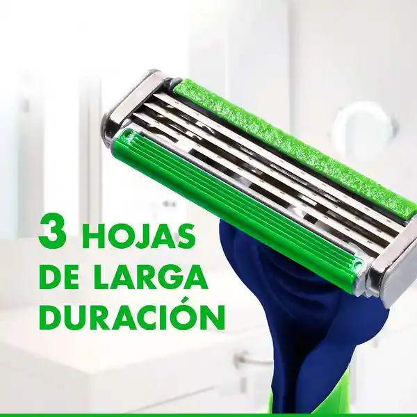 GILLETTE Prestobarba 3 Sensitive Cuchilla de Afeitar con Aloe Máquina de Afeitar Hombre Desechable Afeitada con Menos Irritación Afeitadora para Piel Sensible 8 Uds