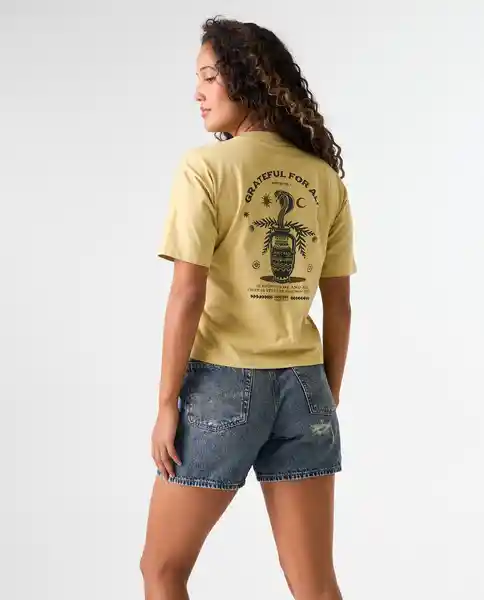 Camiseta Mujer Verde Talla S 602G003_VER140721 Americanino