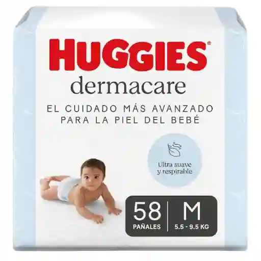 Pañales Huggies Dermacare Etapa 2/M Cuidado Más Avanzado 58 Und