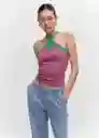 Top Guido Fucsia Talla S Mujer Mango