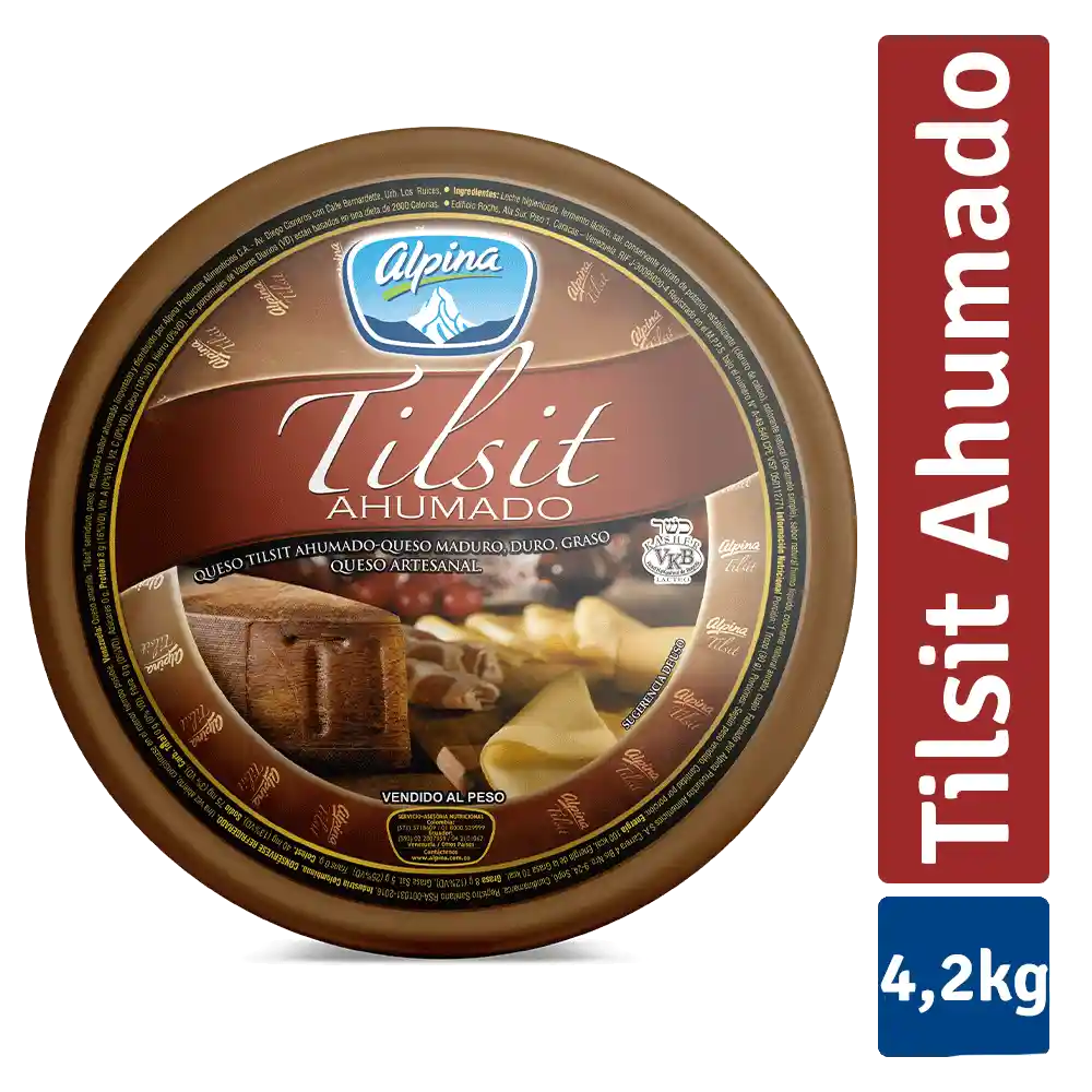 Queso Tilsit Ahumado Rueda 4 2 kg