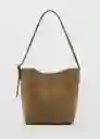 Bolso P Carnaby Tabaco Talla 99 Mujer Mango