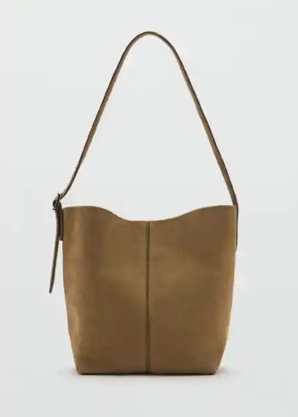Bolso P Carnaby Tabaco Talla 99 Mujer Mango