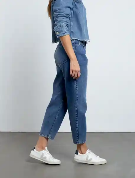 Jean Glo Mujer Azul Índigo Medio Talla 12 Naf Naf