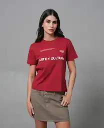 Camiseta Mujer Rojo M 203G010_ROJ181442 Rifle