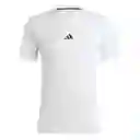 Adidas Camiseta Wo Logo Tee Hombre Blanco L IT2125