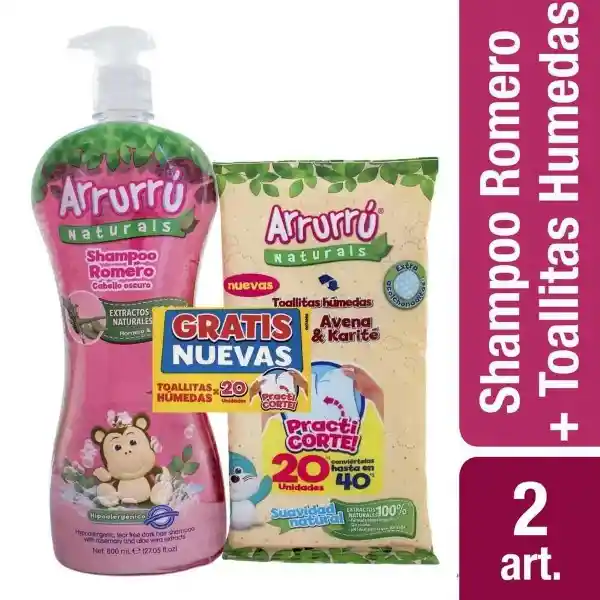 Arrurru Shampoo Romero + Toalla