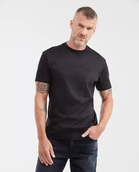 Camiseta Graphic Negro Sombrio Ultraoscuro Talla S Chevignon