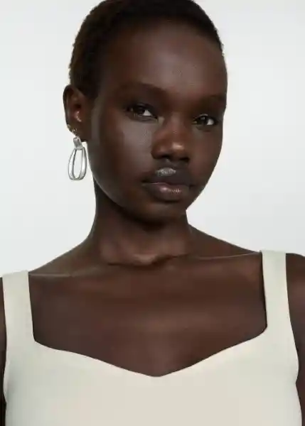 Top Rayo Crudo Talla M Mujer Mango