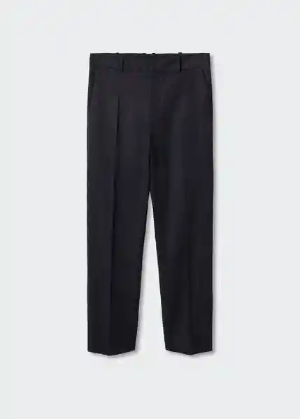 Pantalón Boreli Negro Talla 44 Mujer Mango