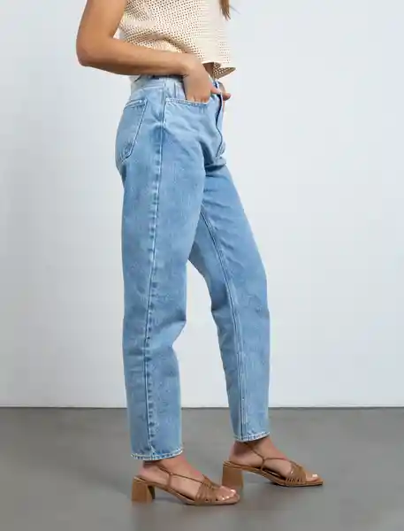 Jean Mujer Azul Índigo Medio Talla 12 491e020 Naf Naf