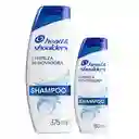 Shampoo Head Shoulders Limpieza Renovadora Control Caspa 375 ml + Shampoo Head Shoulders Limpieza Renovadora Control Caspa Champu Head and Shoulders 180 ml