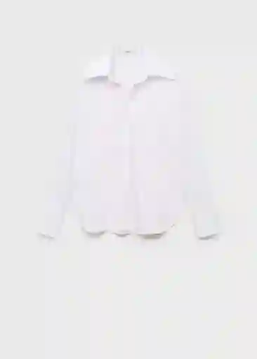 Camisa Chyny Off White Talla M Mujer Mango