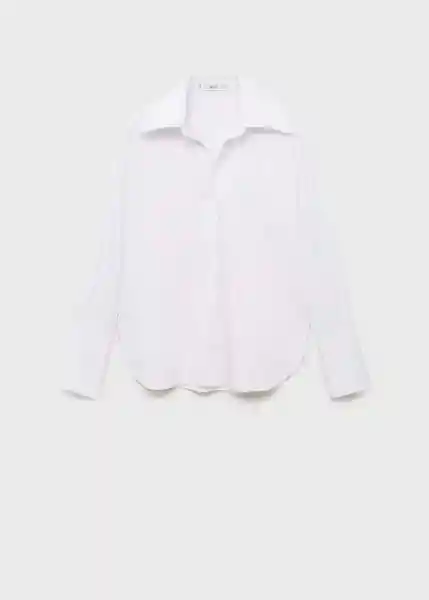 Camisa Chyny Off White Talla M Mujer Mango