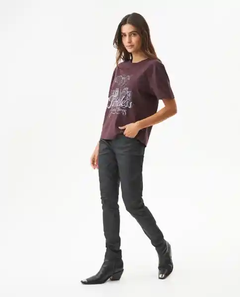 Camiseta Graphic Morado Sombrío Ultraoscuro M Chevignon