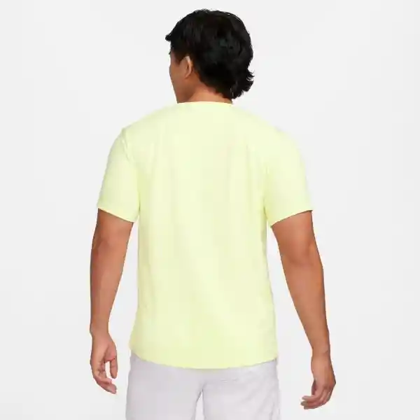 Nike Camiseta Uv Miler Manga Corta Para Hombre Verde Talla L