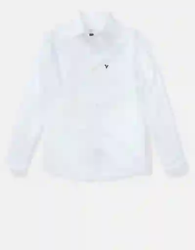 Camisa Mezcla Hombre Blanco Talla MEDIUM American Eagle