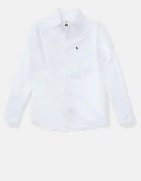 Camisa Mezcla Hombre Blanco Talla MEDIUM American Eagle