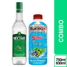 Combo Aguardiente Néctar Sin Azúcar 750 mL + Suerox Mora Azul