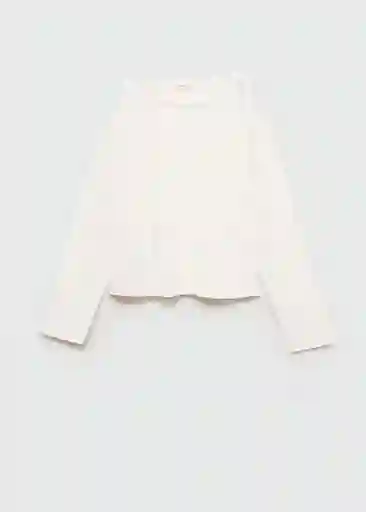 Camiseta Mila Off White Talla 08 Niñas Mango