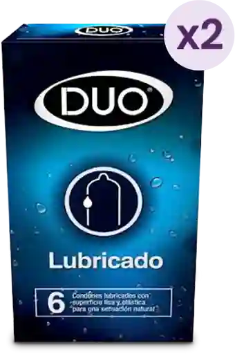 "2 x Duo Preservativos Lubricados	"