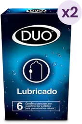 "2 x Duo Preservativos Lubricados	"
