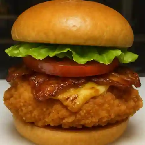 Burger Crunchy Chicken + Papa Francesa