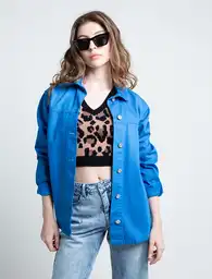 Chaqueta Lois Azul Intenso Oscuro Talla S 421F306 Naf Naf