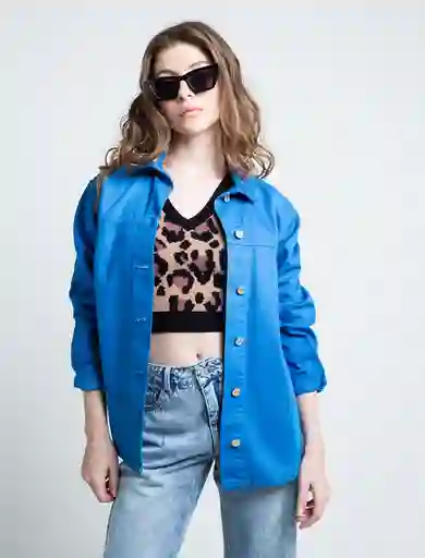 Chaqueta Lois Azul Intenso Oscuro Talla S 421F306 Naf Naf