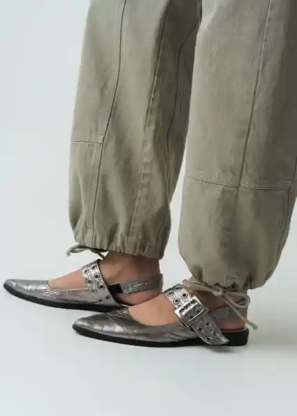 Jean Cannie Gris Aluminio Claro Talla 8 492G377 Naf Naf