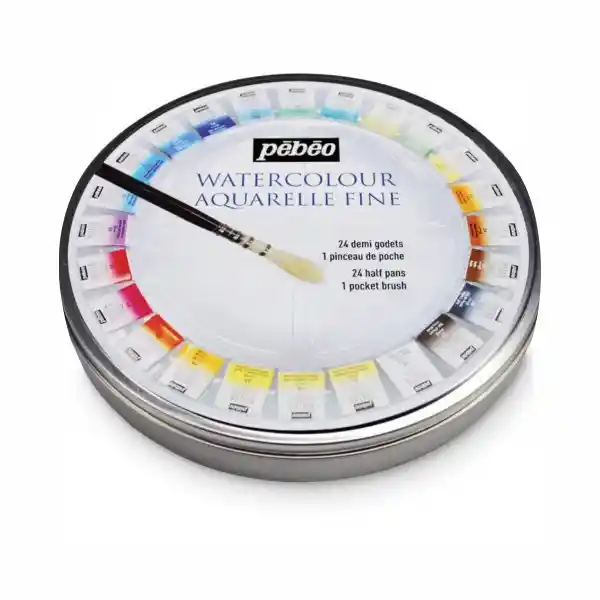 Pébéo Set de Acuarela Suprafina Pasta 24 Colores en Estuche