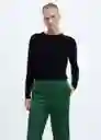 Pantalón Slay-w Verde Talla XL Mujer Mango