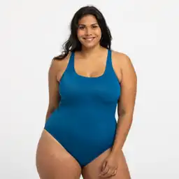 Nabaiji Vestido Baño Enterizo Natación Mujer Azul Talla 40 100