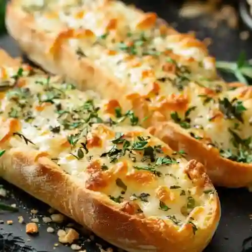 Pan de Ajo con Mozarella Gratinado