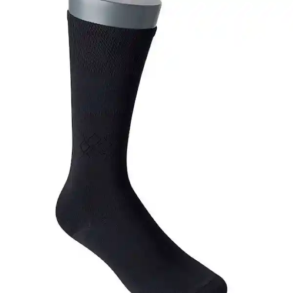 Punto Blanco Calcetines Largos Hombres Negro Talla 10-12